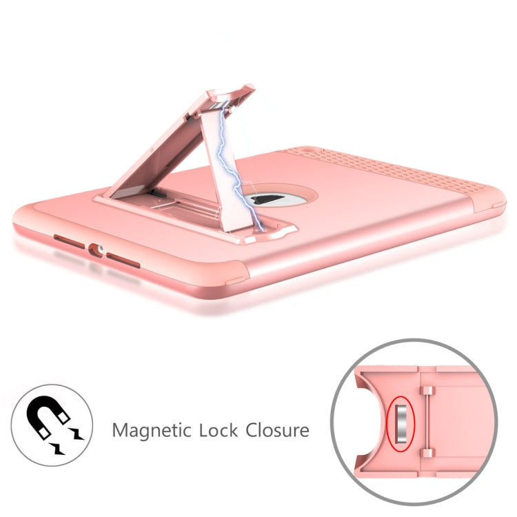 3 in 1 Honeycomb Silicone + PC Shockproof Protective Case with Holder For iPad 9.7 2018 / 2017