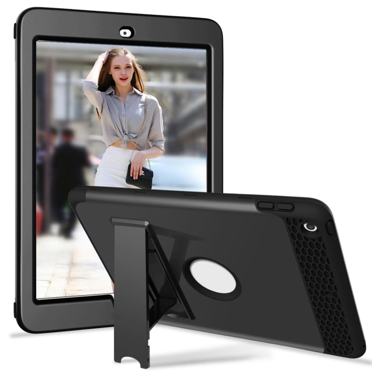 3 in 1 Honeycomb Silicone + PC Shockproof Protective Case with Holder For iPad 9.7 2018 / 2017