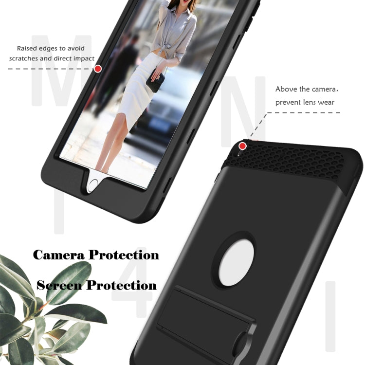 3 in 1 Honeycomb Silicone + PC Shockproof Protective Case with Holder For iPad 9.7 2018 / 2017