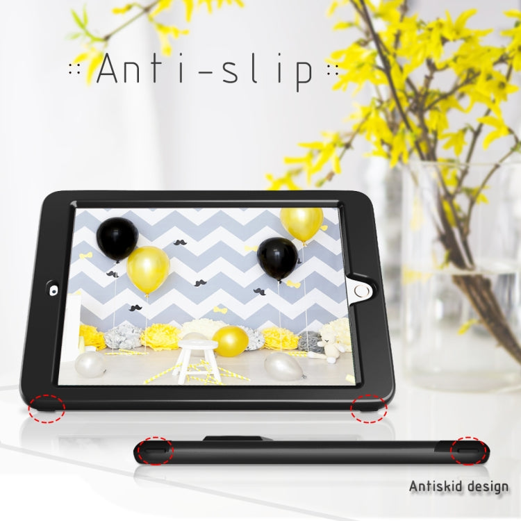 3 in 1 Honeycomb Silicone + PC Shockproof Protective Case with Holder For iPad 9.7 2018 / 2017