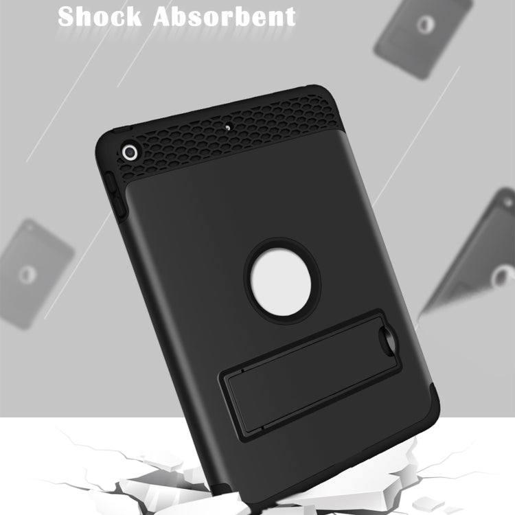 3 in 1 Honeycomb Silicone + PC Shockproof Protective Case with Holder For iPad 9.7 2018 / 2017