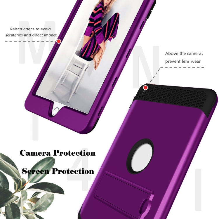 3 in 1 Honeycomb Silicone + PC Shockproof Protective Case with Holder For iPad 9.7 2018 / 2017