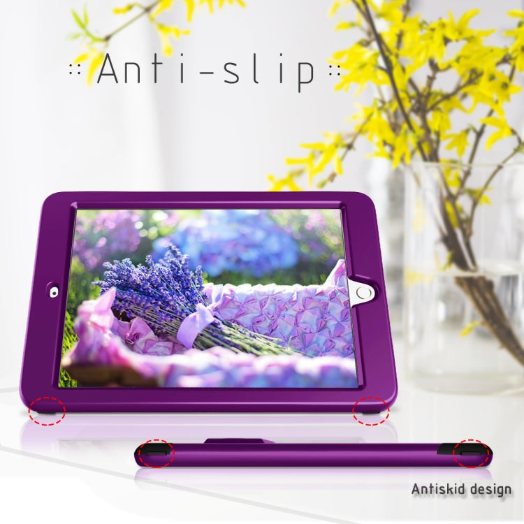 3 in 1 Honeycomb Silicone + PC Shockproof Protective Case with Holder For iPad 9.7 2018 / 2017