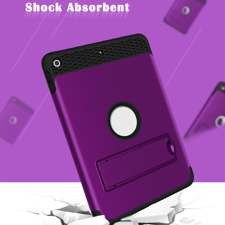 3 in 1 Honeycomb Silicone + PC Shockproof Protective Case with Holder For iPad 9.7 2018 / 2017