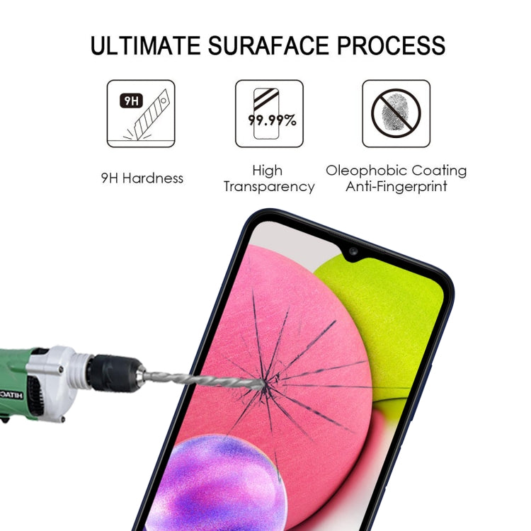 For Samsung Galaxy A03s Full Glue Full Cover Screen Protector Tempered Glass Film