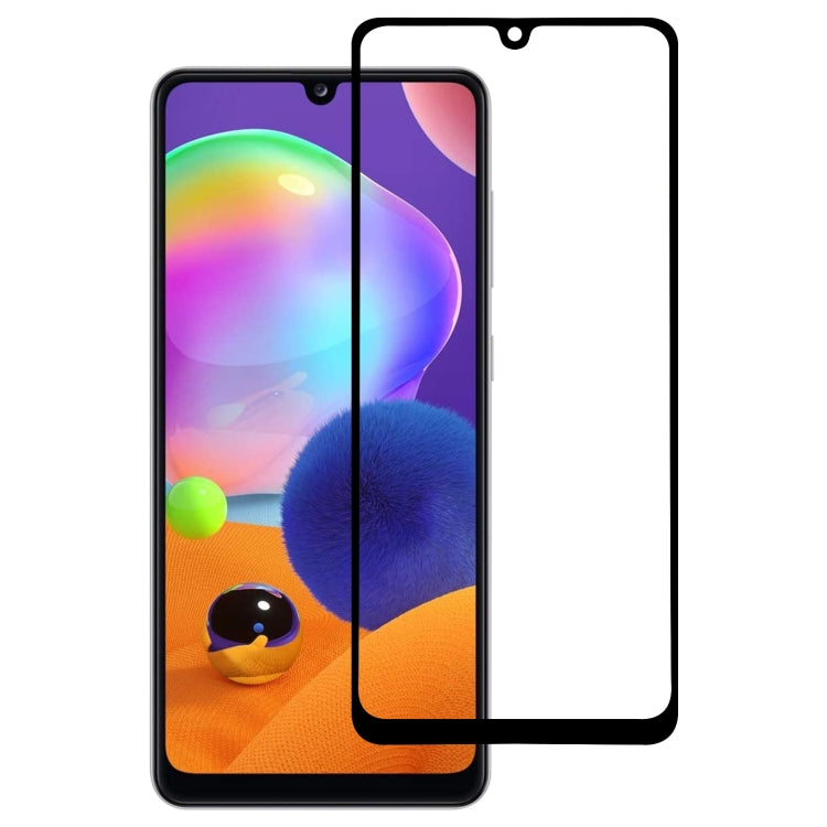 For Samsung Galaxy A31s Full Glue Full Cover Screen Protector Tempered Glass Film