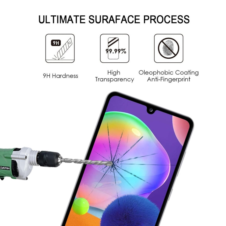 For Samsung Galaxy A31s Full Glue Full Cover Screen Protector Tempered Glass Film