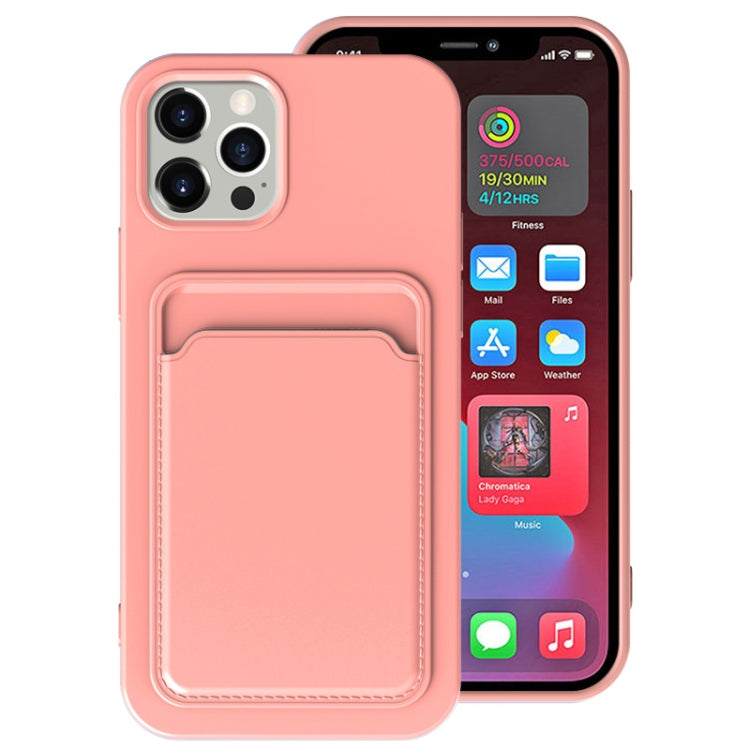 For iPhone 13 Pro TPU + Flannel Lining Shockproof Case with Card Slots