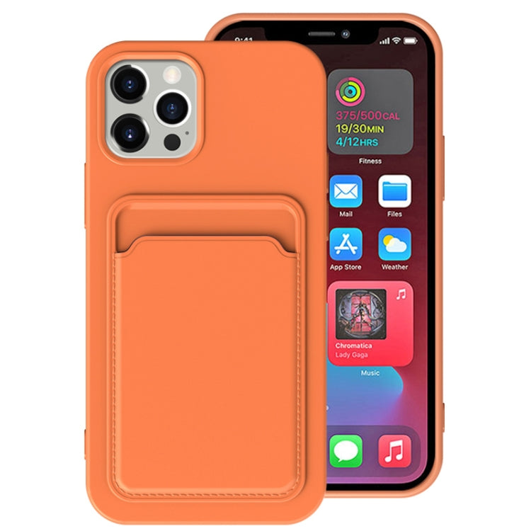 For iPhone 13 Pro TPU + Flannel Lining Shockproof Case with Card Slots