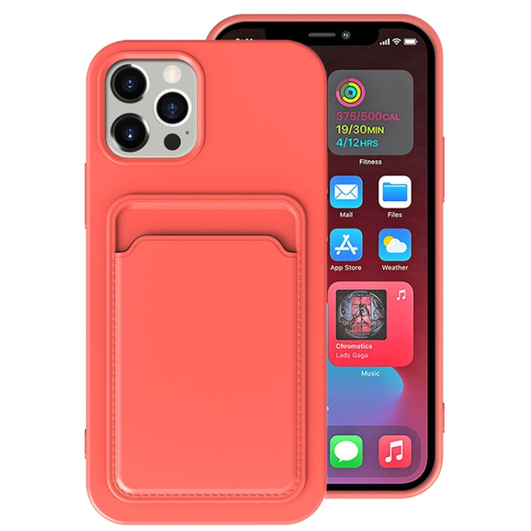 For iPhone 13 Pro TPU + Flannel Lining Shockproof Case with Card Slots