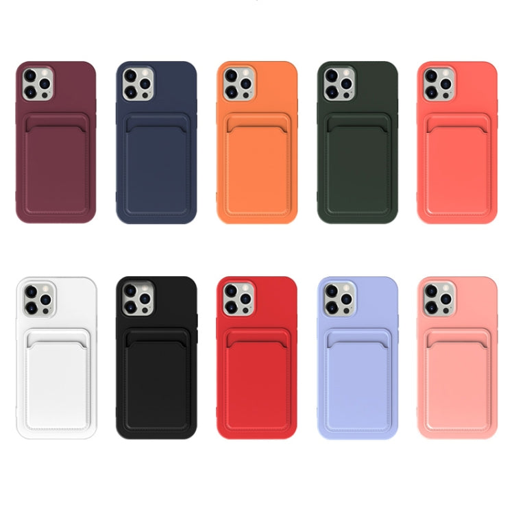For iPhone 13 Pro Max TPU + Flannel Lining Shockproof Case with Card Slots