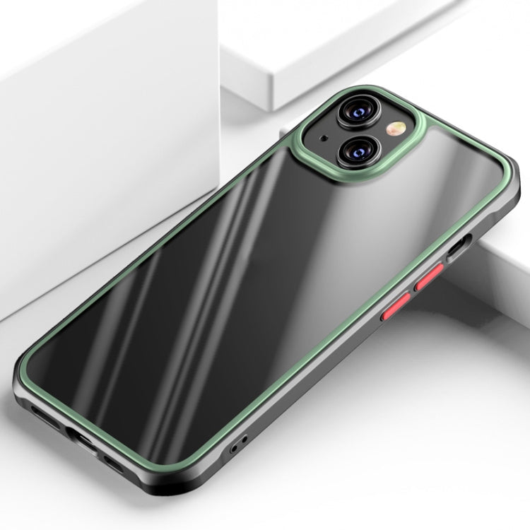 For iPhone 13 Beautiful Color TPU + Clear PC Four-corner All-inclusive Shockproof Case