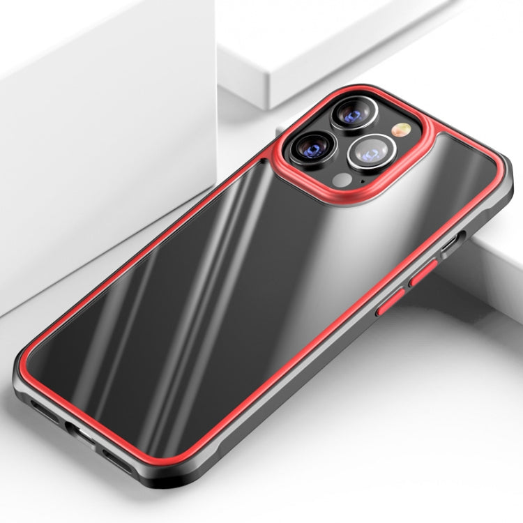 For iPhone 13 Pro Max Beautiful Color TPU + Clear PC Four-corner All-inclusive Shockproof Case