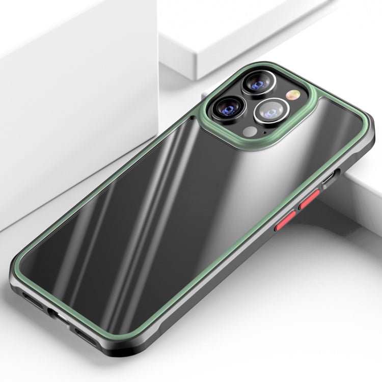 For iPhone 13 Pro Max Beautiful Color TPU + Clear PC Four-corner All-inclusive Shockproof Case