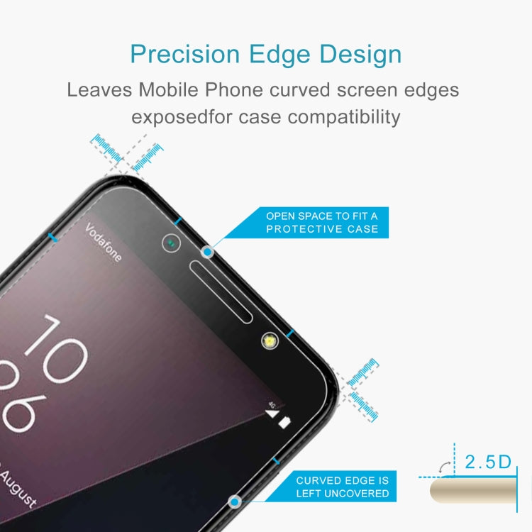 For Vodafone Smart N9 Lite 10 PCS 0.26mm 9H 2.5D Tempered Glass Film