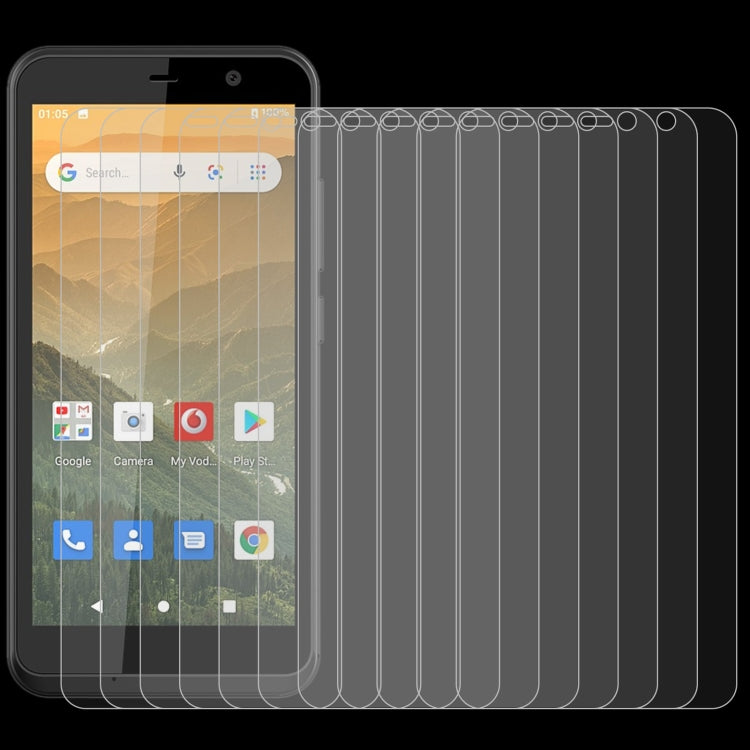 For Vodafone Smart E11 50 PCS 0.26mm 9H 2.5D Tempered Glass Film