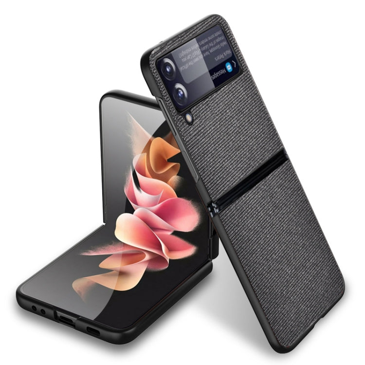 For Samsung Galaxy Z Flip3 5G Sea Sand Cloth Texture Shockproof PC+ TPU Protective Case