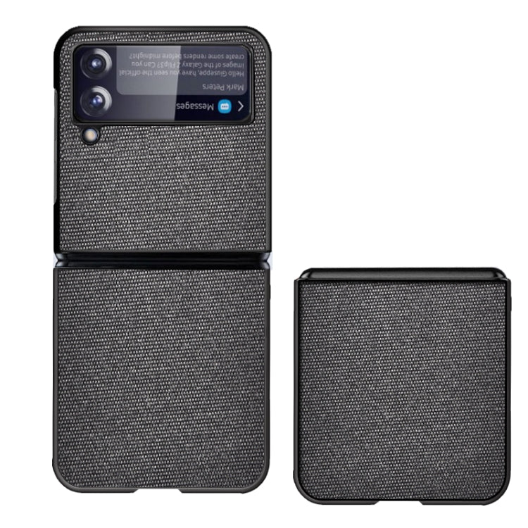 For Samsung Galaxy Z Flip3 5G Sea Sand Cloth Texture Shockproof PC+ TPU Protective Case