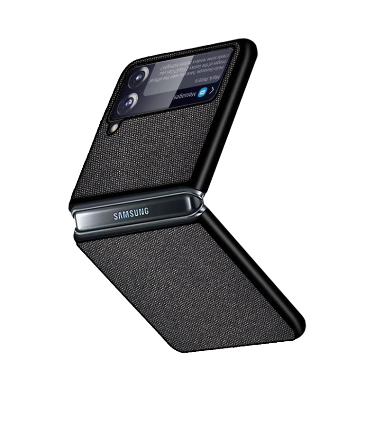 For Samsung Galaxy Z Flip3 5G Sea Sand Cloth Texture Shockproof PC+ TPU Protective Case