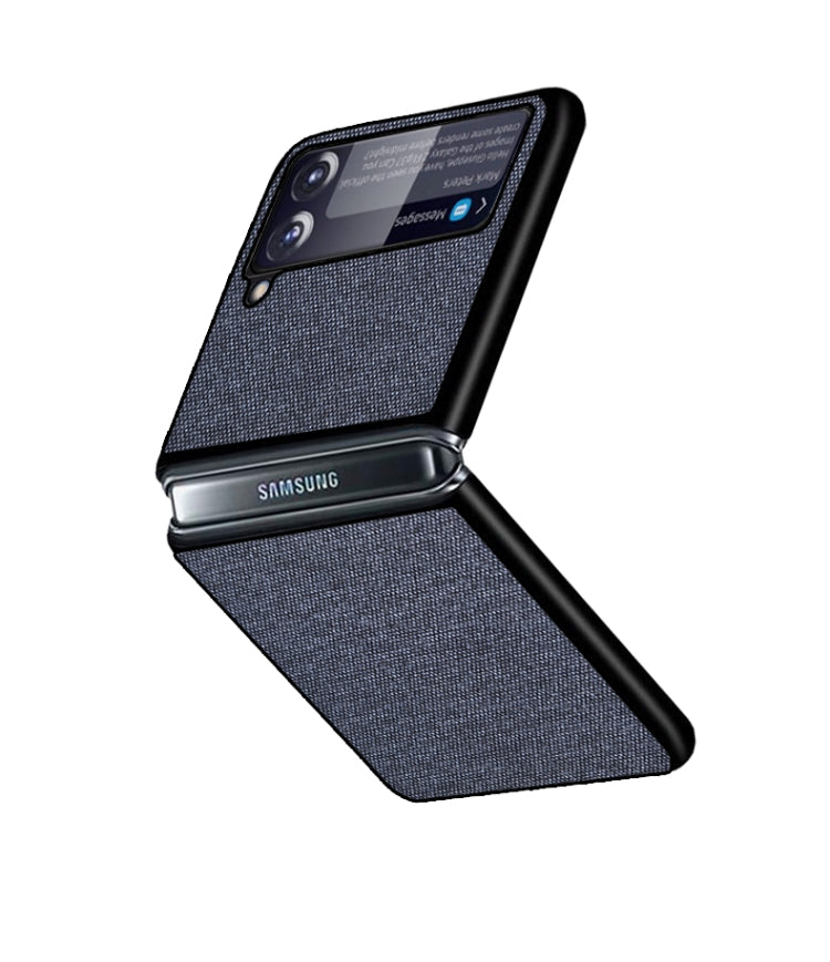 For Samsung Galaxy Z Flip3 5G Sea Sand Cloth Texture Shockproof PC+ TPU Protective Case