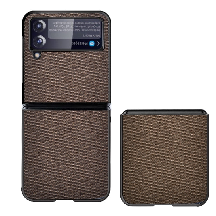 For Samsung Galaxy Z Flip3 5G Sea Sand Cloth Texture Shockproof PC+ TPU Protective Case