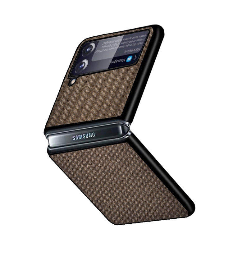 For Samsung Galaxy Z Flip3 5G Sea Sand Cloth Texture Shockproof PC+ TPU Protective Case