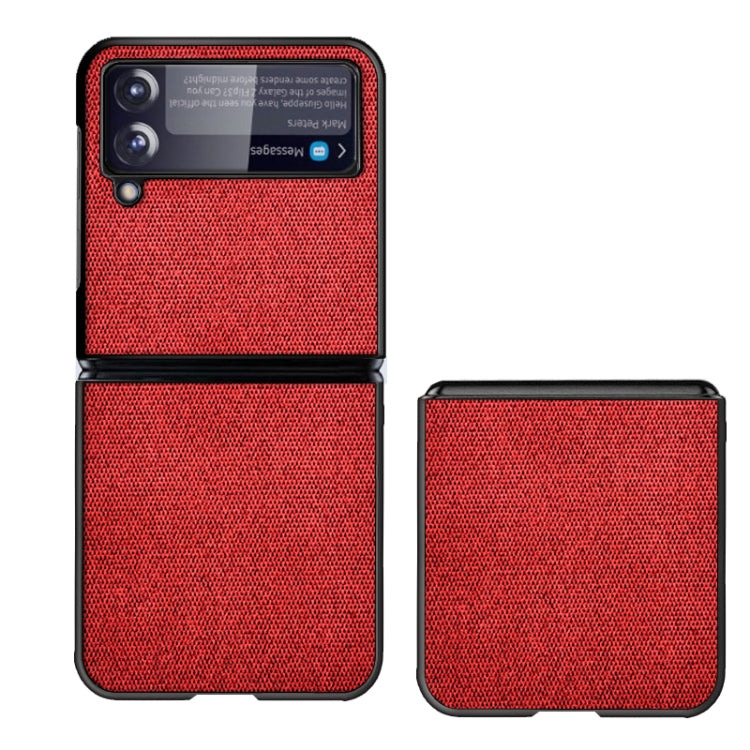 For Samsung Galaxy Z Flip3 5G Sea Sand Cloth Texture Shockproof PC+ TPU Protective Case