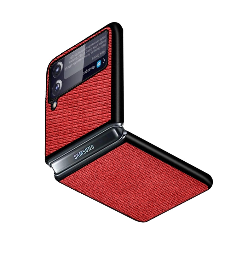 For Samsung Galaxy Z Flip3 5G Sea Sand Cloth Texture Shockproof PC+ TPU Protective Case