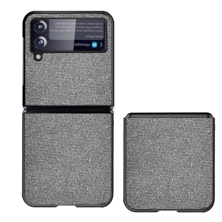 For Samsung Galaxy Z Flip3 5G Sea Sand Cloth Texture Shockproof PC+ TPU Protective Case