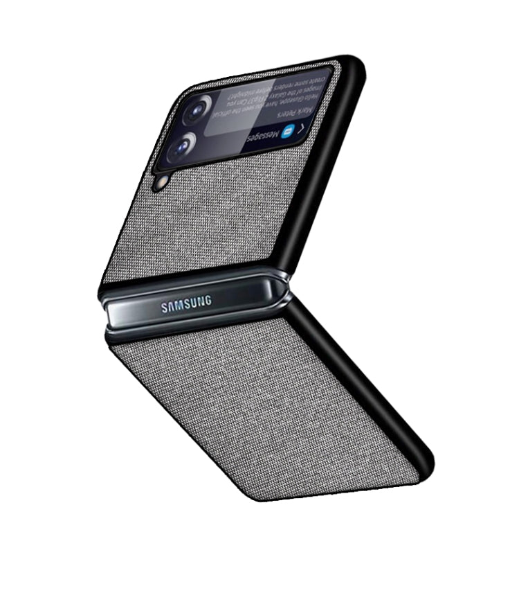 For Samsung Galaxy Z Flip3 5G Sea Sand Cloth Texture Shockproof PC+ TPU Protective Case