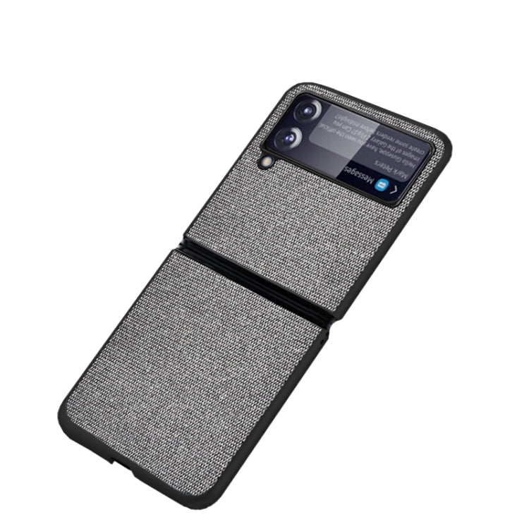 For Samsung Galaxy Z Flip3 5G Sea Sand Cloth Texture Shockproof PC+ TPU Protective Case