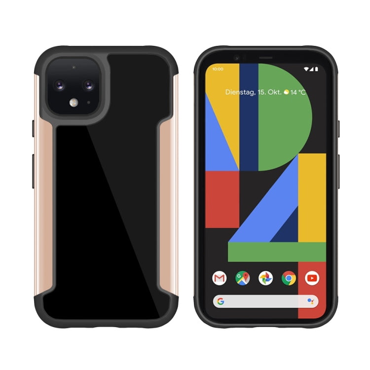 For Google Pixel 4 Iron Man Series Metal PC + TPU Protective Case