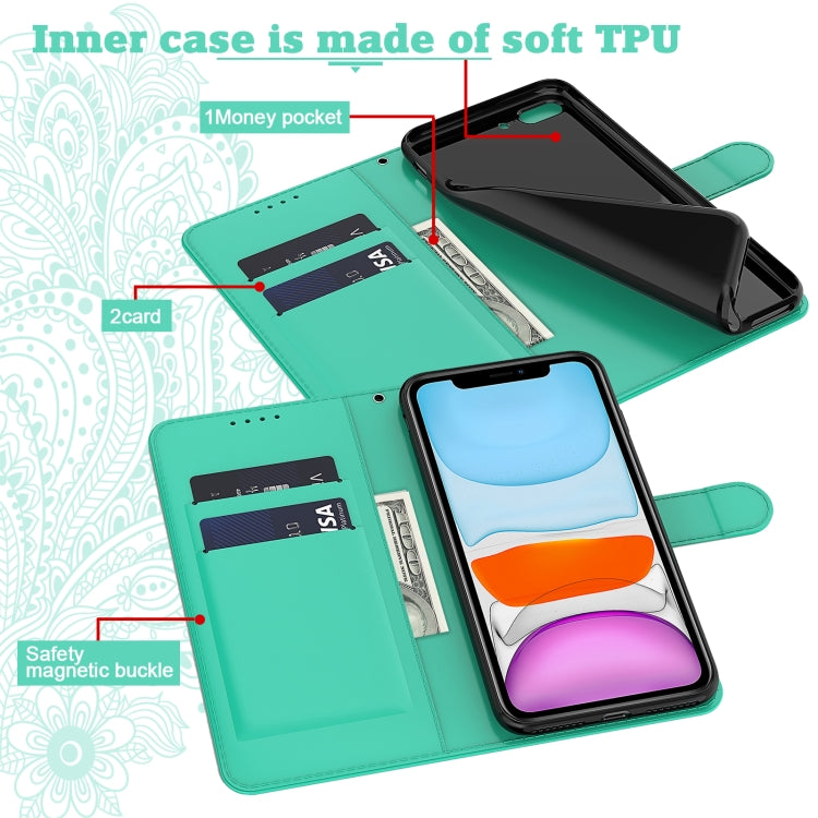For iPhone 13 Peacock Embossed Pattern Horizontal Flip Leather Case with Holder & Card Slots & Wallet & Lanyard