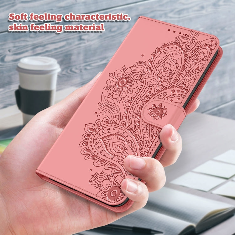 For iPhone 13 Peacock Embossed Pattern Horizontal Flip Leather Case with Holder & Card Slots & Wallet & Lanyard