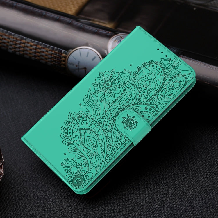 For iPhone 13 mini Peacock Embossed Pattern Horizontal Flip Leather Case with Holder & Card Slots & Wallet & Lanyard