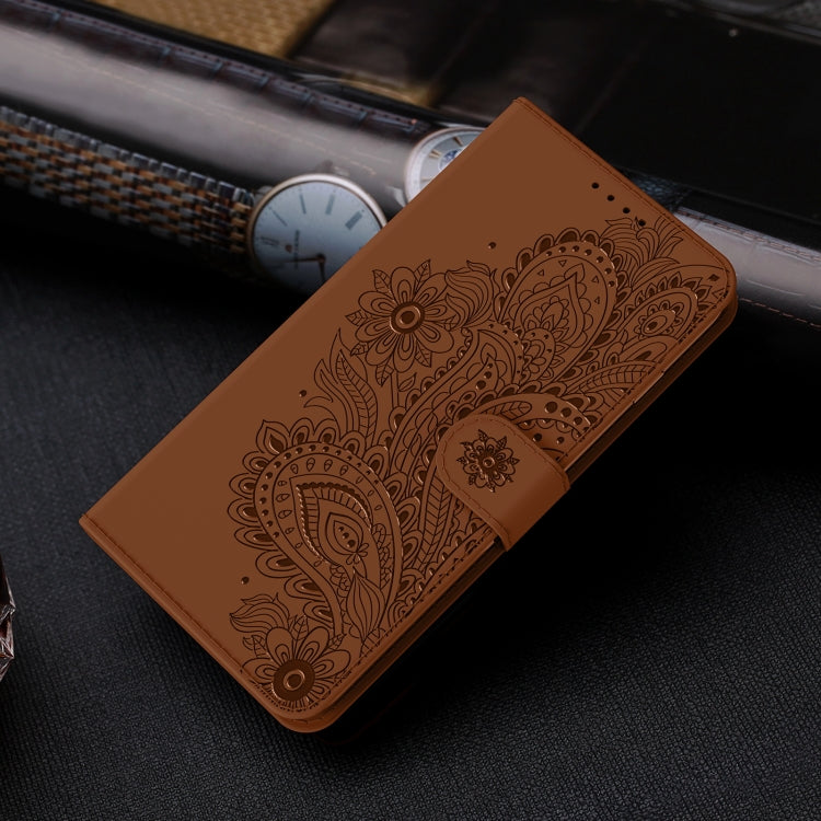 For iPhone 13 mini Peacock Embossed Pattern Horizontal Flip Leather Case with Holder & Card Slots & Wallet & Lanyard