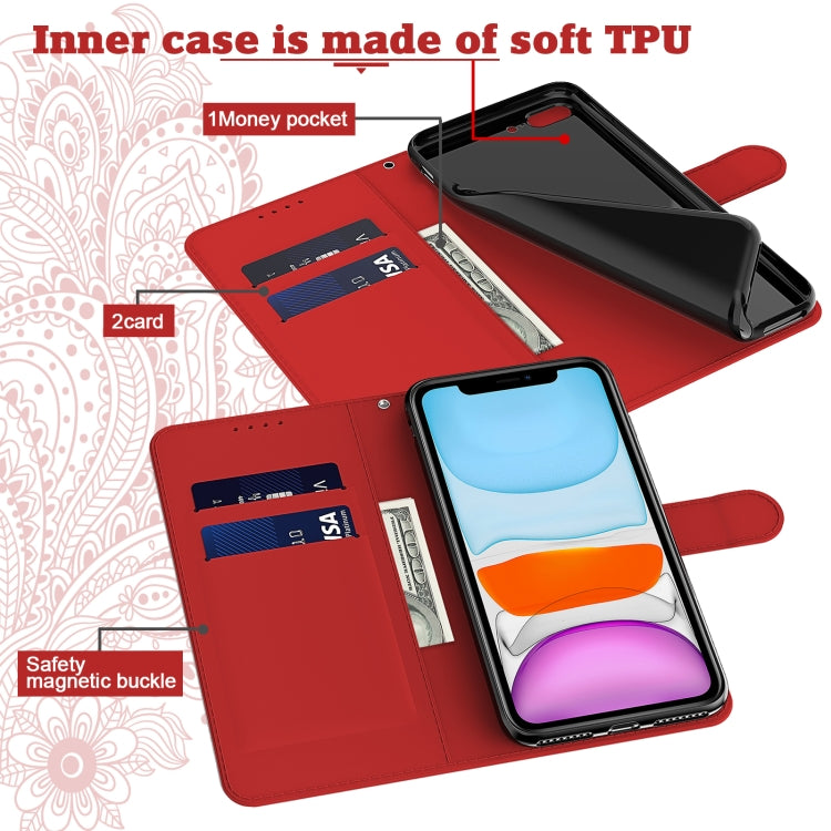 For iPhone 13 mini Peacock Embossed Pattern Horizontal Flip Leather Case with Holder & Card Slots & Wallet & Lanyard