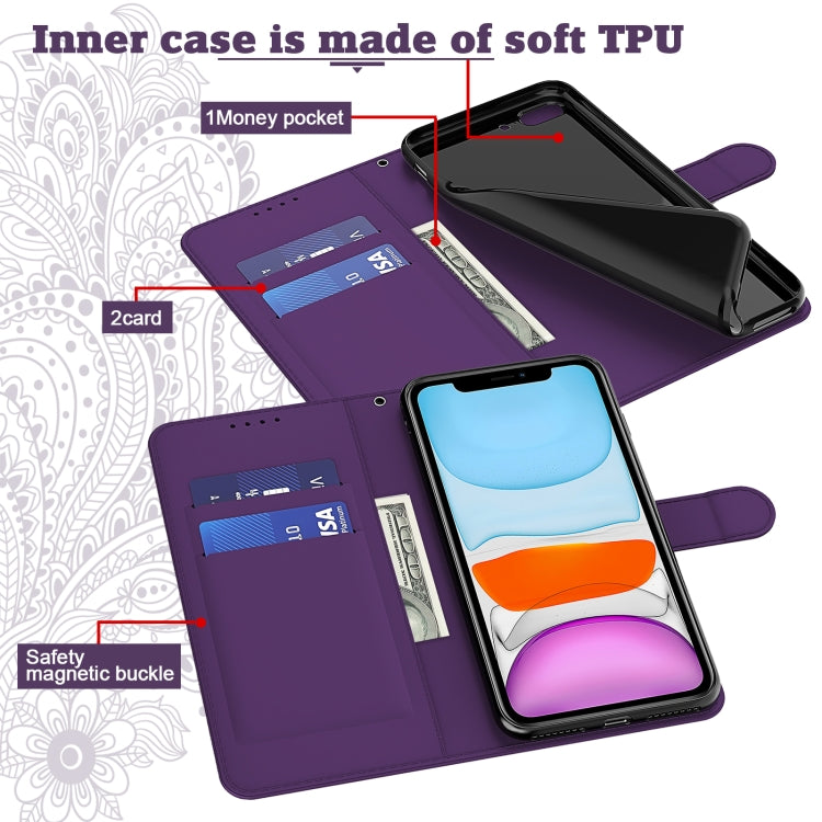 For iPhone 13 mini Peacock Embossed Pattern Horizontal Flip Leather Case with Holder & Card Slots & Wallet & Lanyard