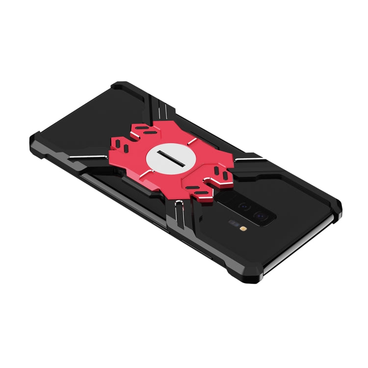 For Galaxy S9 / S9+ Hero Series Anti-fall Wear-resistant Metal Protective Case with Bracket