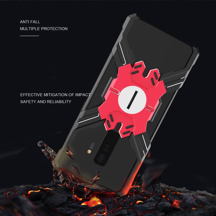 For Galaxy S9 / S9+ Hero Series Anti-fall Wear-resistant Metal Protective Case with Bracket