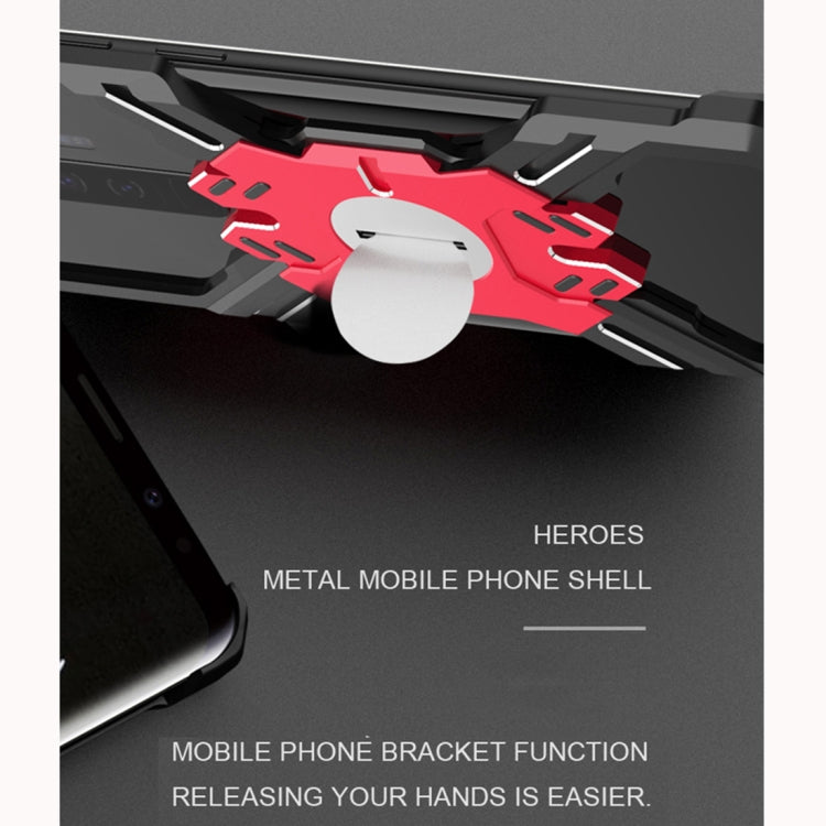 For Galaxy S9 / S9+ Hero Series Anti-fall Wear-resistant Metal Protective Case with Bracket