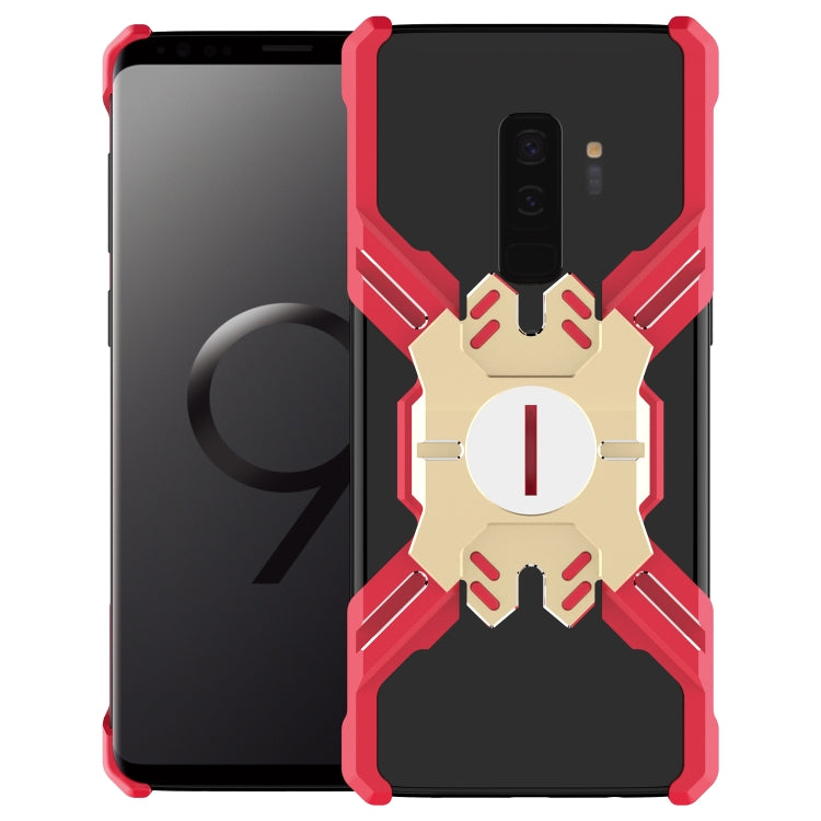 For Galaxy S9 / S9+ Hero Series Anti-fall Wear-resistant Metal Protective Case with Bracket