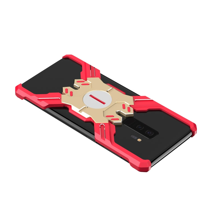 For Galaxy S9 / S9+ Hero Series Anti-fall Wear-resistant Metal Protective Case with Bracket