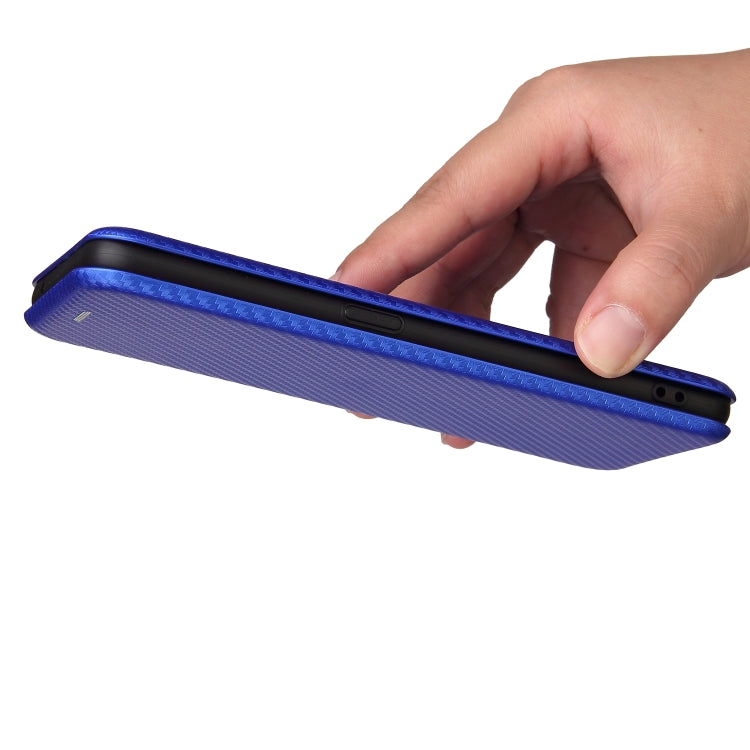 Carbon Fiber Texture Horizontal Flip TPU + PC + PU Leather Case with Card Slot For OPPO Realme GT Master