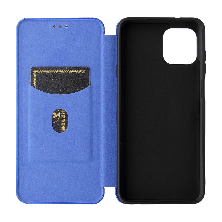 Carbon Fiber Texture Horizontal Flip TPU + PC + PU Leather Case with Card Slot For Motorola Edge 20 Lite