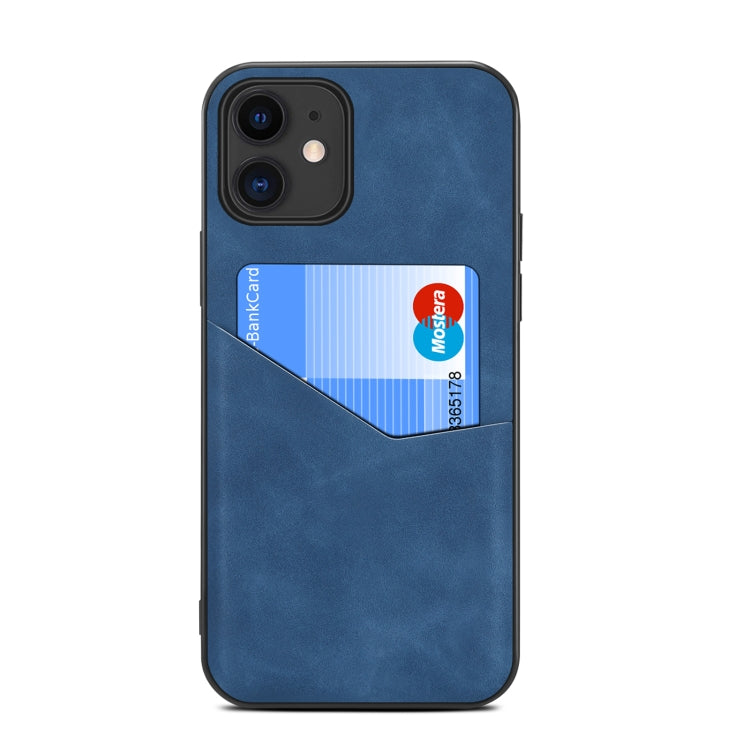 For iPhone 12 mini Skin Feel PU + TPU Protective Case with Card Slot