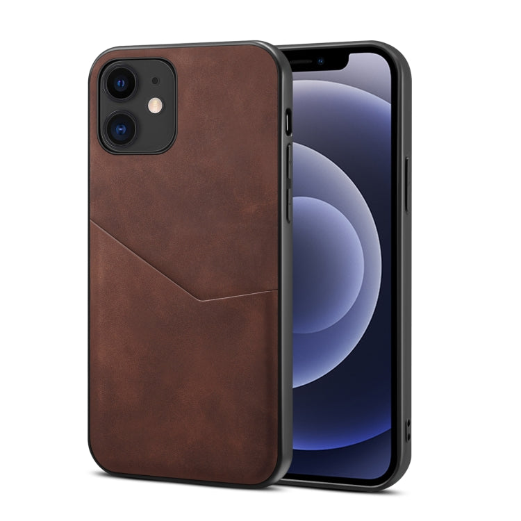 For iPhone 12 mini Skin Feel PU + TPU Protective Case with Card Slot