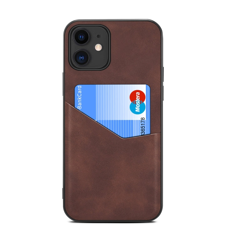 For iPhone 12 mini Skin Feel PU + TPU Protective Case with Card Slot