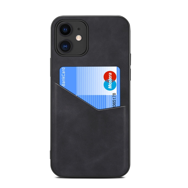 For iPhone 12 / 12 Pro Skin Feel PU + TPU Protective Case with Card Slot