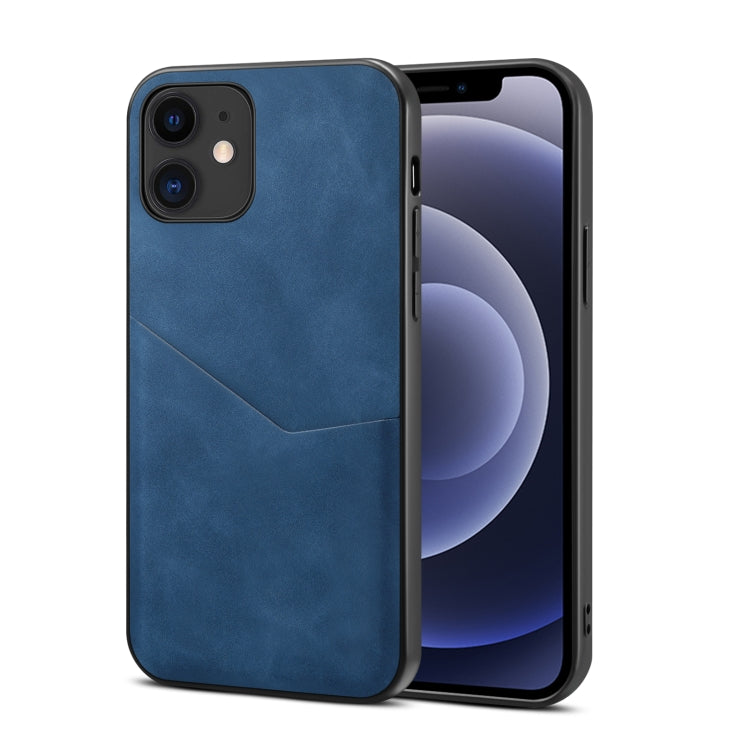 For iPhone 12 / 12 Pro Skin Feel PU + TPU Protective Case with Card Slot